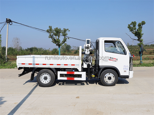 Cheap Price Foton 4x2 Cargo Dump Truck 1000kg Hydraulic Pickup Truck Mounted Crane