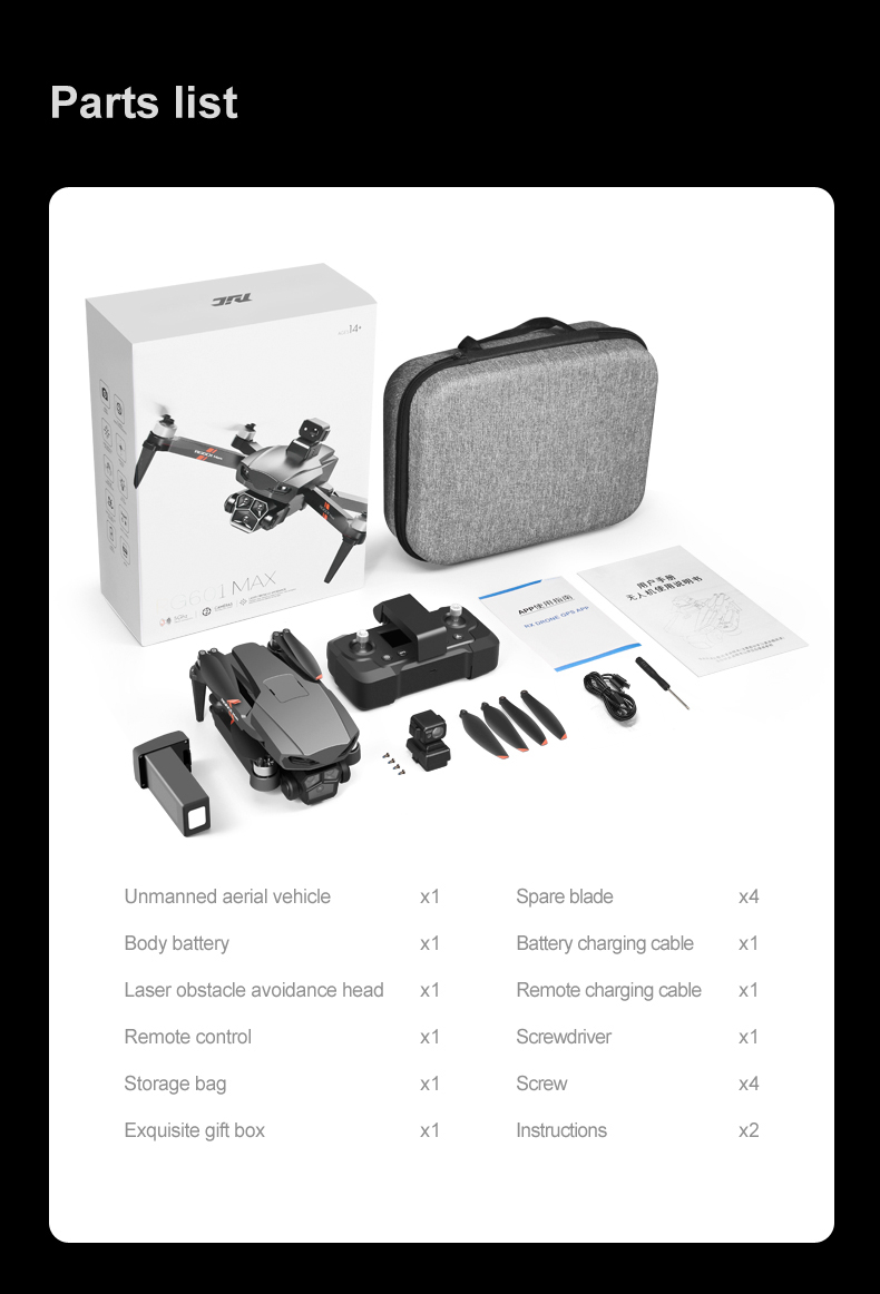 18 mins Flying Time Rg601 Max 5g Gps Drone Dual 4k Hd Camera Optical Flow Wifi Fpv Brushless Quadcopter Rc Professional Drone