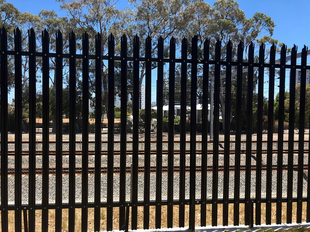6ft excellent quality powder coating galvanized steel residential security wrought iron w palisade fence
