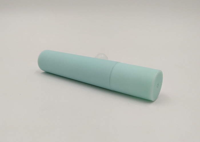 Light Blue Lip Gloss Empty Tubes , Cute Empty Lip Gloss Containers With Plastic Roll Ball