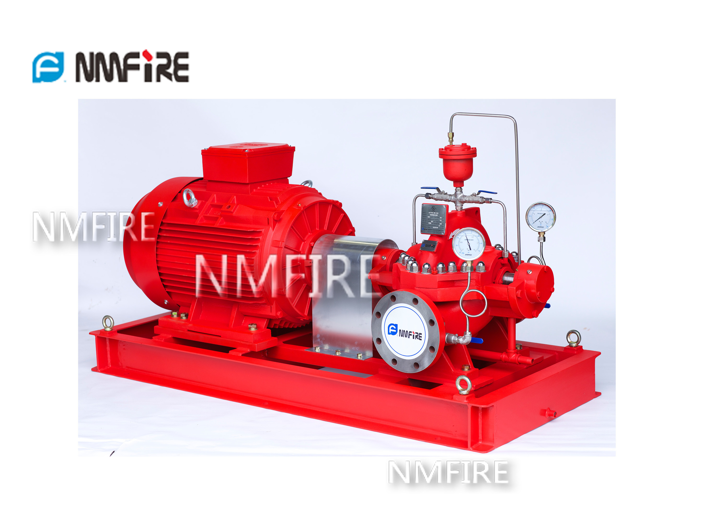 Electrical Fire Fighting Pump System / Bronze Impeller End Suction Fire Pump