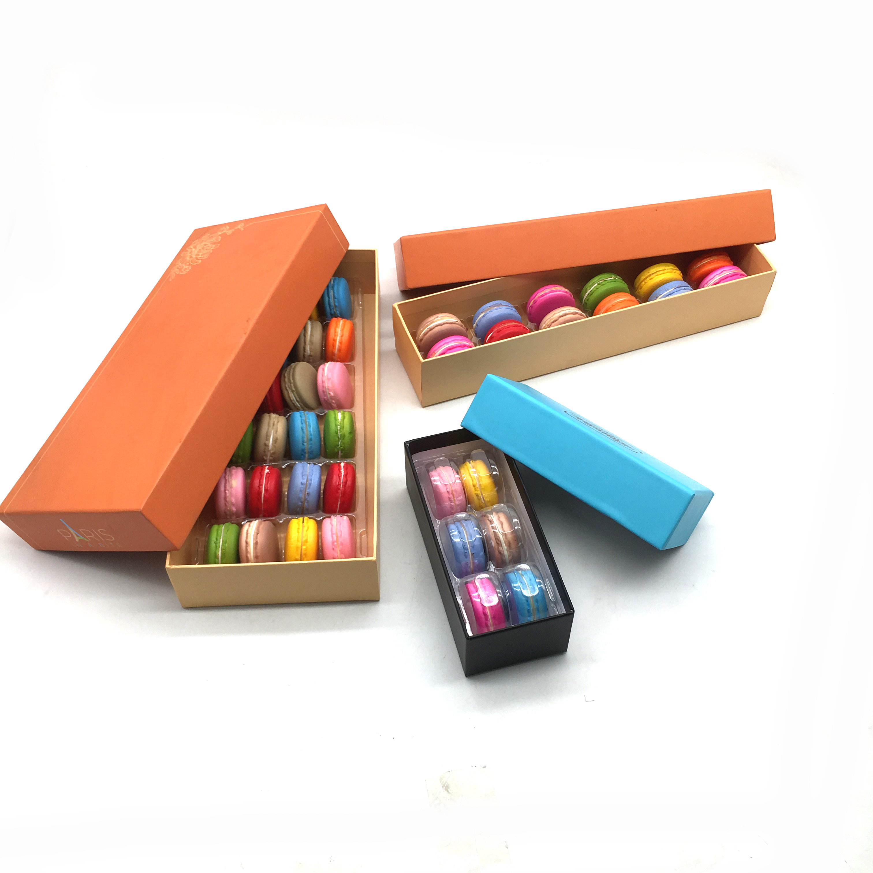 Custom 6pcs macaron gift box cardboard macaron package box