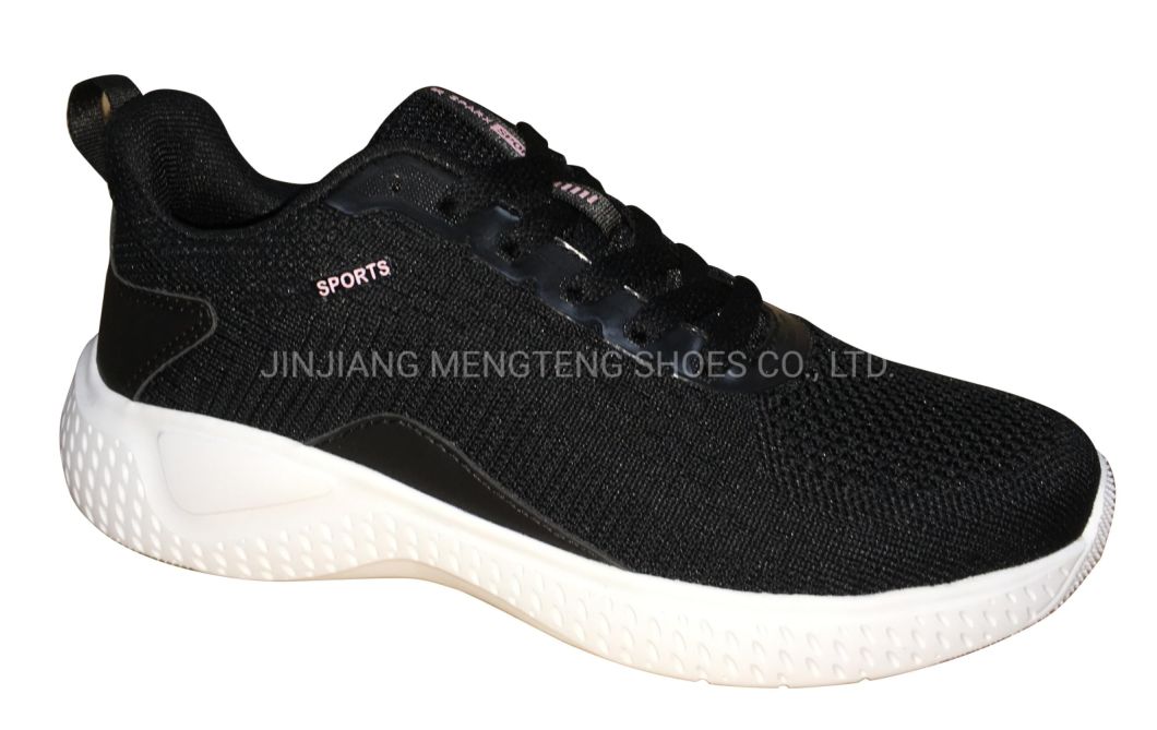 2021 New Style Women Fashion Shoes PU Flyknit Sneaker Sport Shoes Walking Jogging Running Shoes Casual Shoes Lady Shoes
