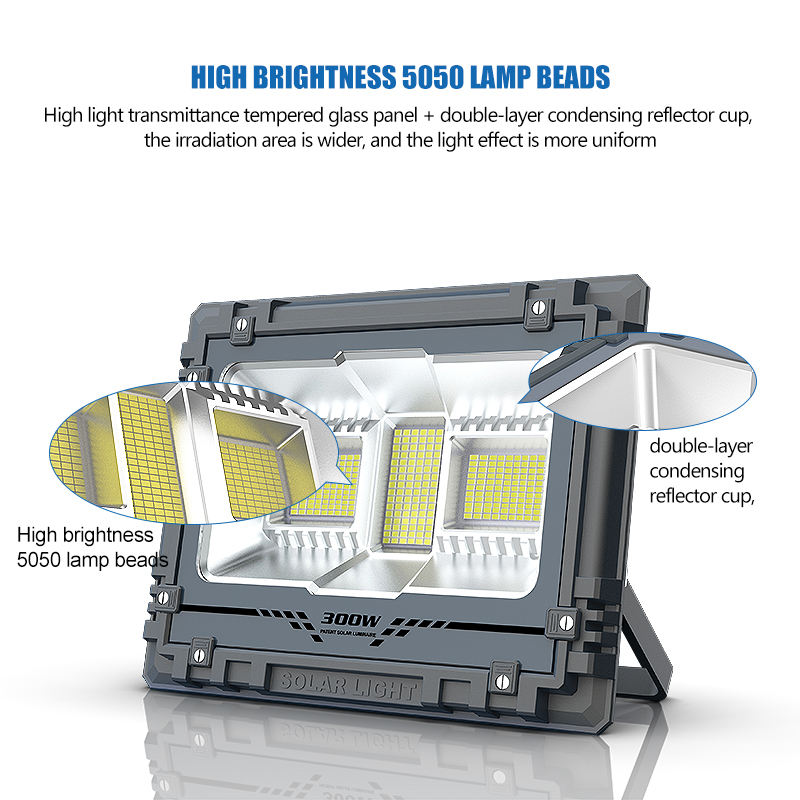 RGB Led Solar Flood Light 200w 300w 500w 800w Solar Building Light