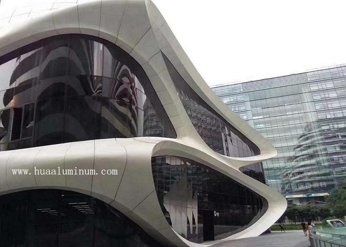 Facade Silver 1220*2440mm Aluminium Solid Panel Abrasion Resistant