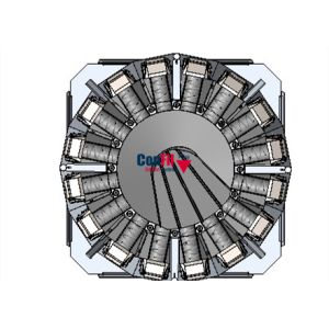 2000gram Multihead Weighing Machine For Frozen Burger Patty