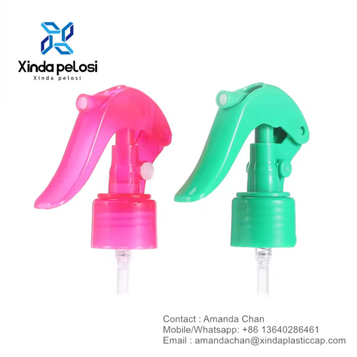Plastic PP Custom Fine Mist Mini Trigger Sprayer For Hair Care Plastic Bottle