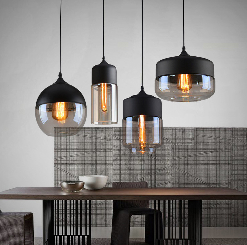 Geometric Drop glass pendant light Fixtures for Indoor home Lighting Fixtures (WH-GP-16)