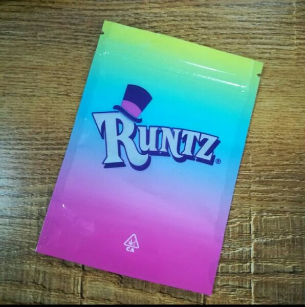 Durable Zip Lock Plastic Bags Runtz Mylar Cookies Holographic Weed Runtz Bags