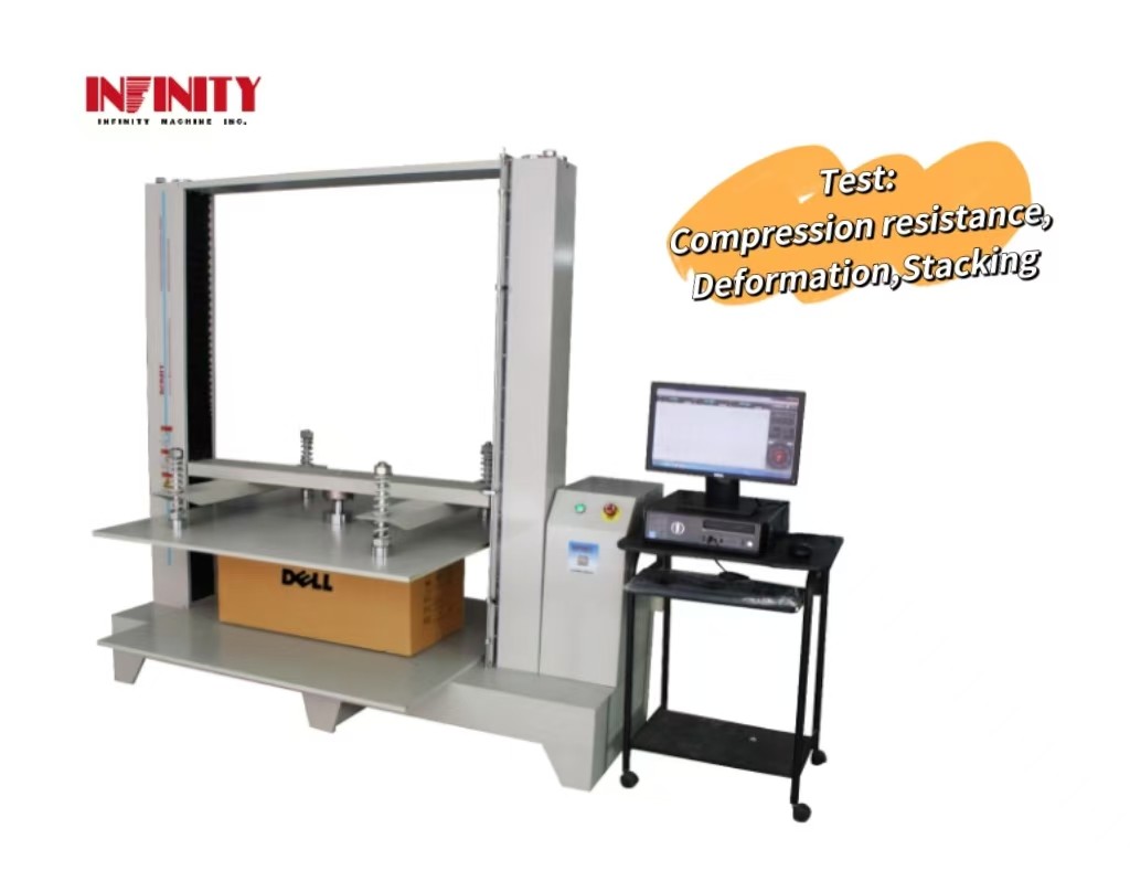 Servo Motor Control Package Container Compression Strength Tester 20KN Capacity