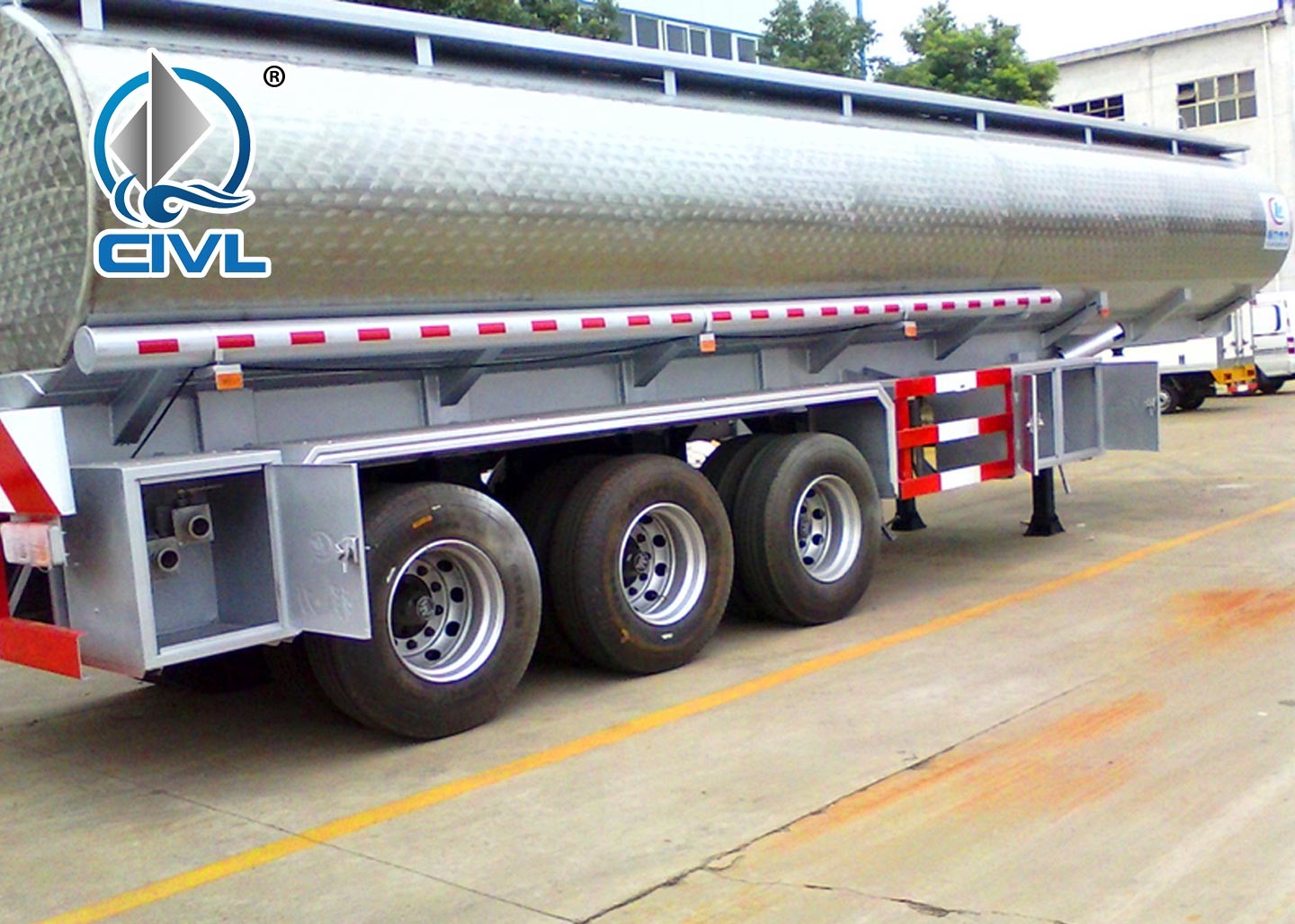 3 Axles Oil Fuel Tank Semi Truck Trailer Semi Trailer Trucks Aviation Fuel Tankr Trailer