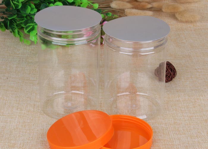 500ml Plastic Mason Jar PP Lid Plastic Storage Tubes Round Hot Stamping
