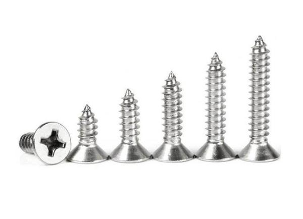 Durable Self Tapping Metal Screws Stainless Steel / Carbon Steel Made ANSI ASME