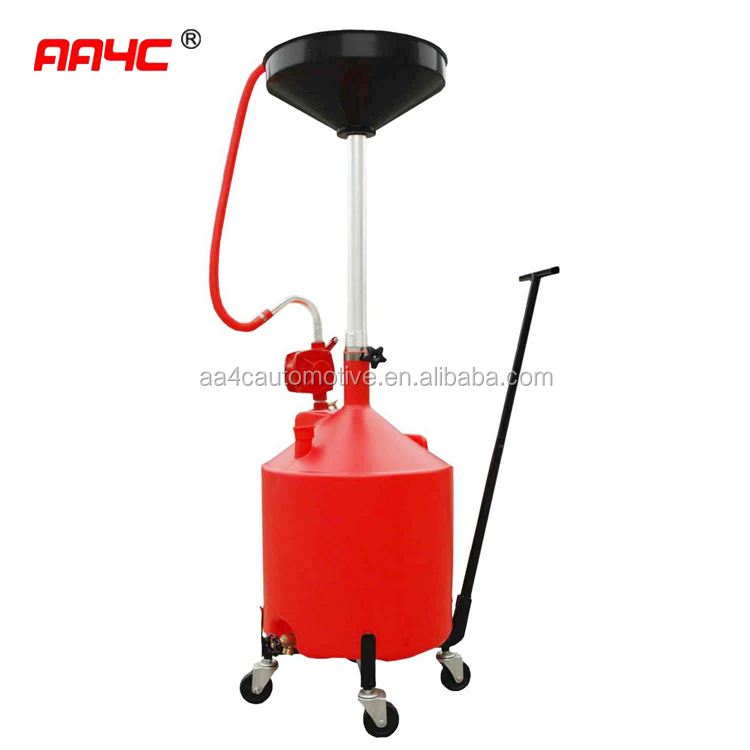 75L waste oil drain tank with trolly