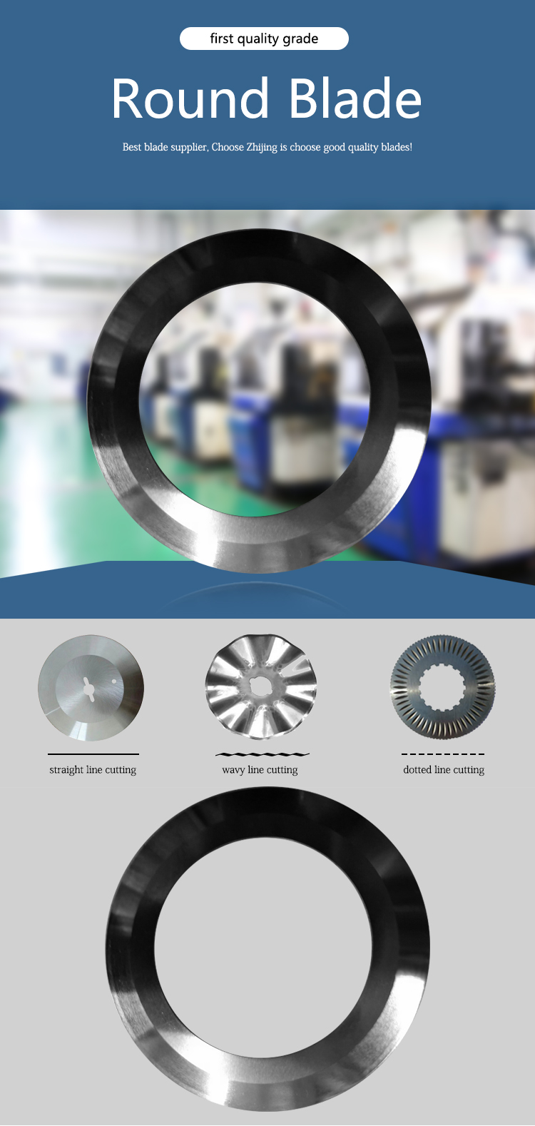 Rotary Poultry Tungsten Carbide Blade OD 600mm M2 Material Precision ±0.02mm