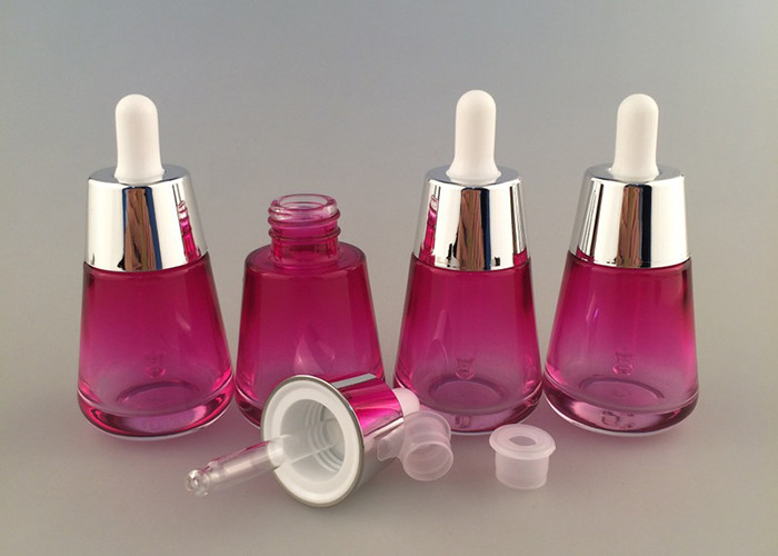 1 Oz Cosmetic Glass Bottles , Eco Friendly Cosmetic Containers Screw Cap