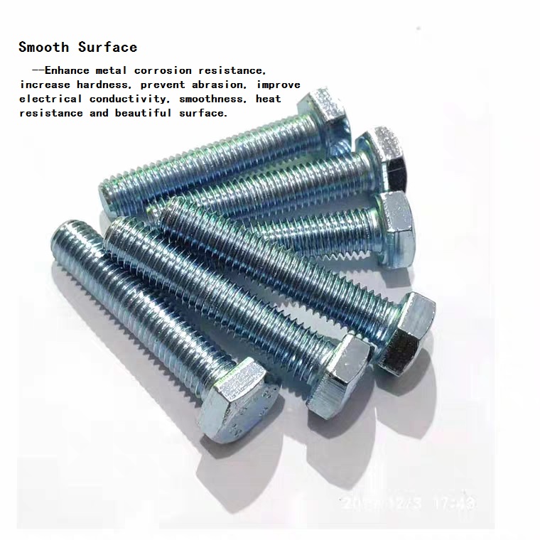 Metric High Strength Bolts DIN 931/933 Hex Bolts And Nuts Zinc 4.8/6.8/8.8/10.9/12.9