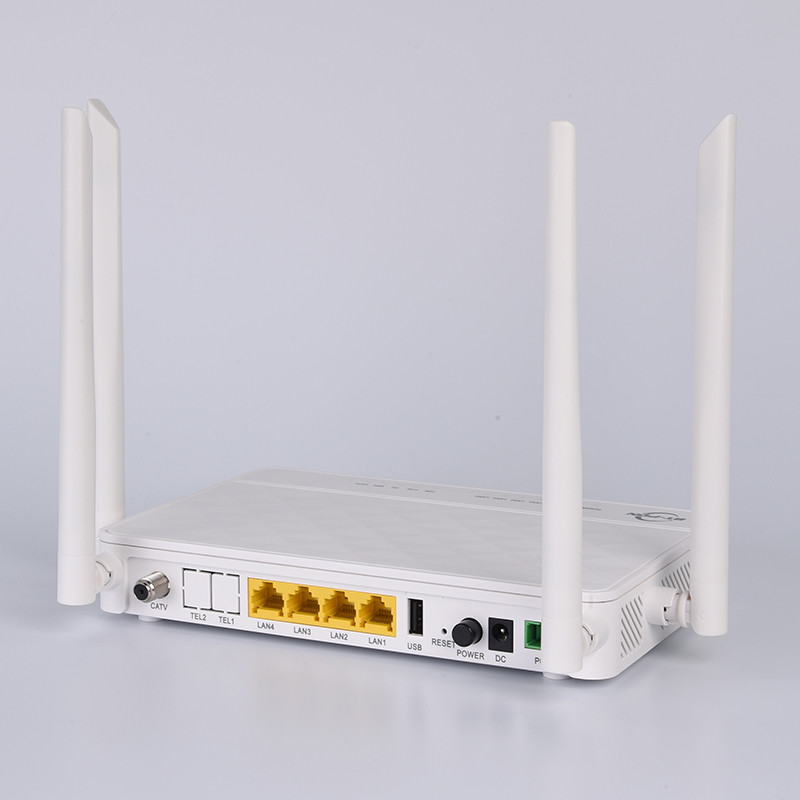 FTTH 2*2 MIMO 4GE CATV WIFI GEPON GPON Dual Band ONU