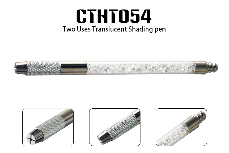 Rhinestone Decorated Manual Tattoo Pen Tattoo Eyebrow Pen