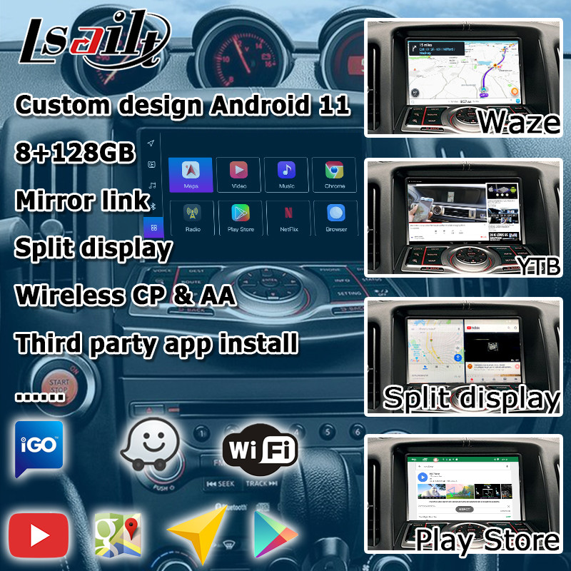Nissan 370z Z34 Carplay Android auto carplay interface Box 8+128 Android 13 OEM upgrade