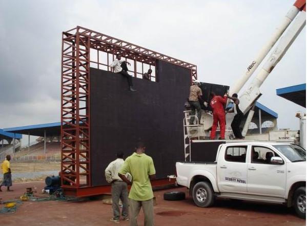 Scoreboard LED Display Project for Football Stadium Perimeter P10 / P16 / P20