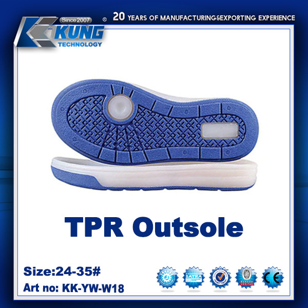 Odorless TPR EVA Outer Sole Nontoxic Anti Abrasion Practical