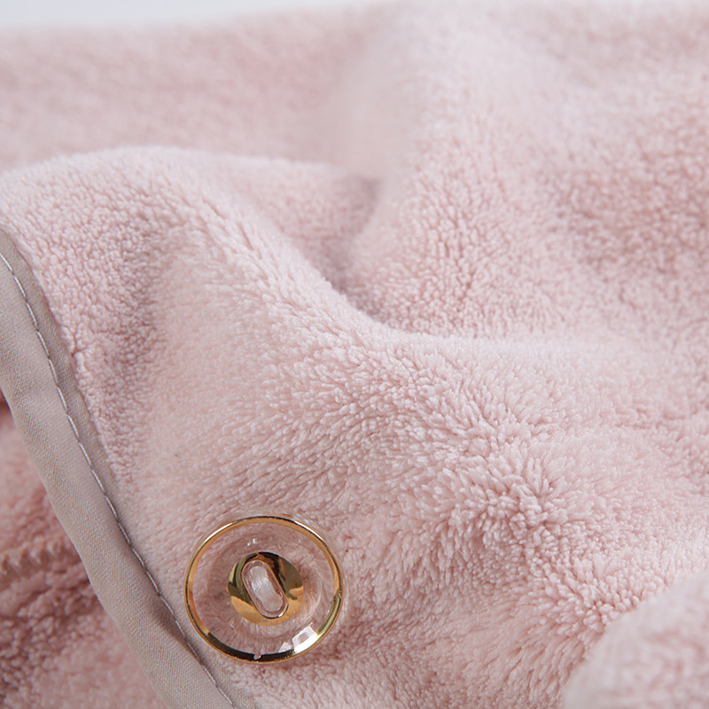 Pink Fast Dry Microfiber Absorbent Sports Towel For Curly Hair Turban Headband