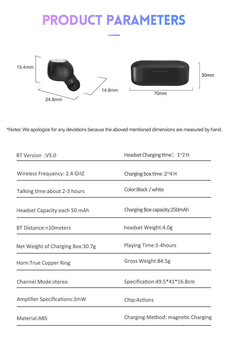 Q2 TWS wireless blue tooth earphone/headset/headphone,blue tooth stereo earbuds with mic