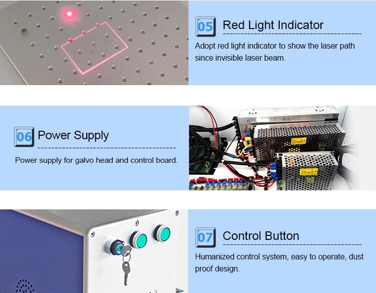 Anti Reflective 20w Metal Fiber Laser Cutting Machine Pet Bottle Marker