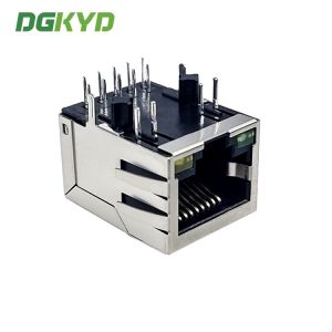 POE Single Port Modular Illuminated RJ45 Shielded Connector