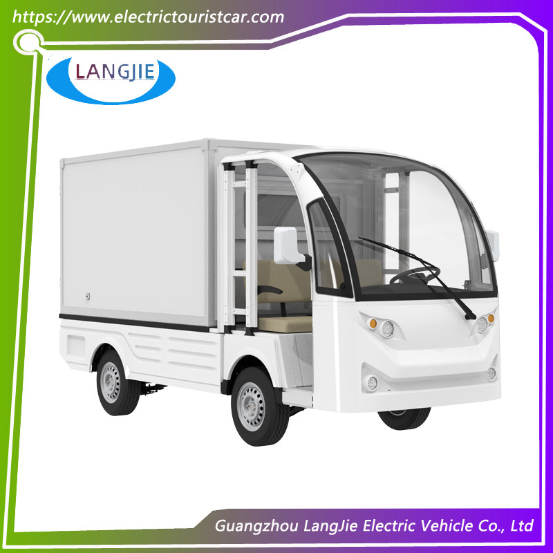 Factory Use 2 Seater Electric Car , White Electric Tour Bus 48v/4kw F092