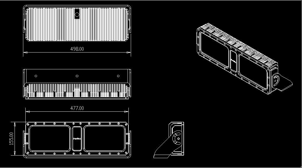 Led Lamp Housing Heatsink Aluminium Die Casting Process Black