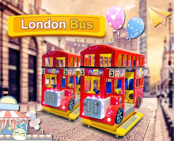 London Bus Kiddy Car Electronic Kids Ride Video Game Machine