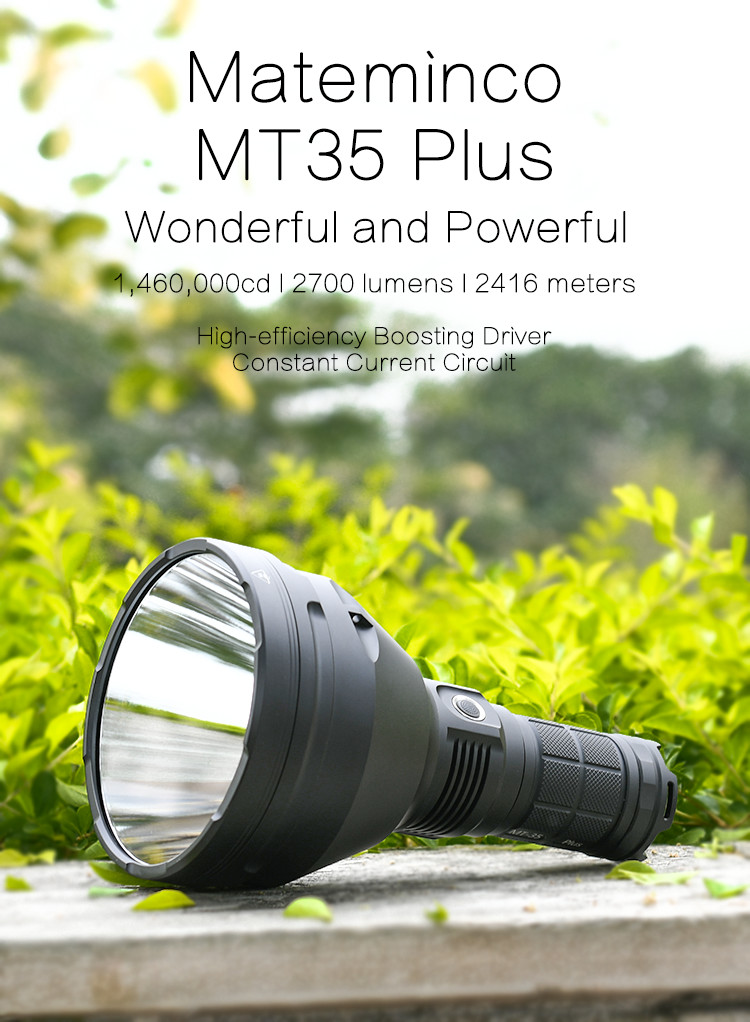 MT35 PLUS Handheld Flashlight XHP35 Hi 2700 Lumen Led Searchlight