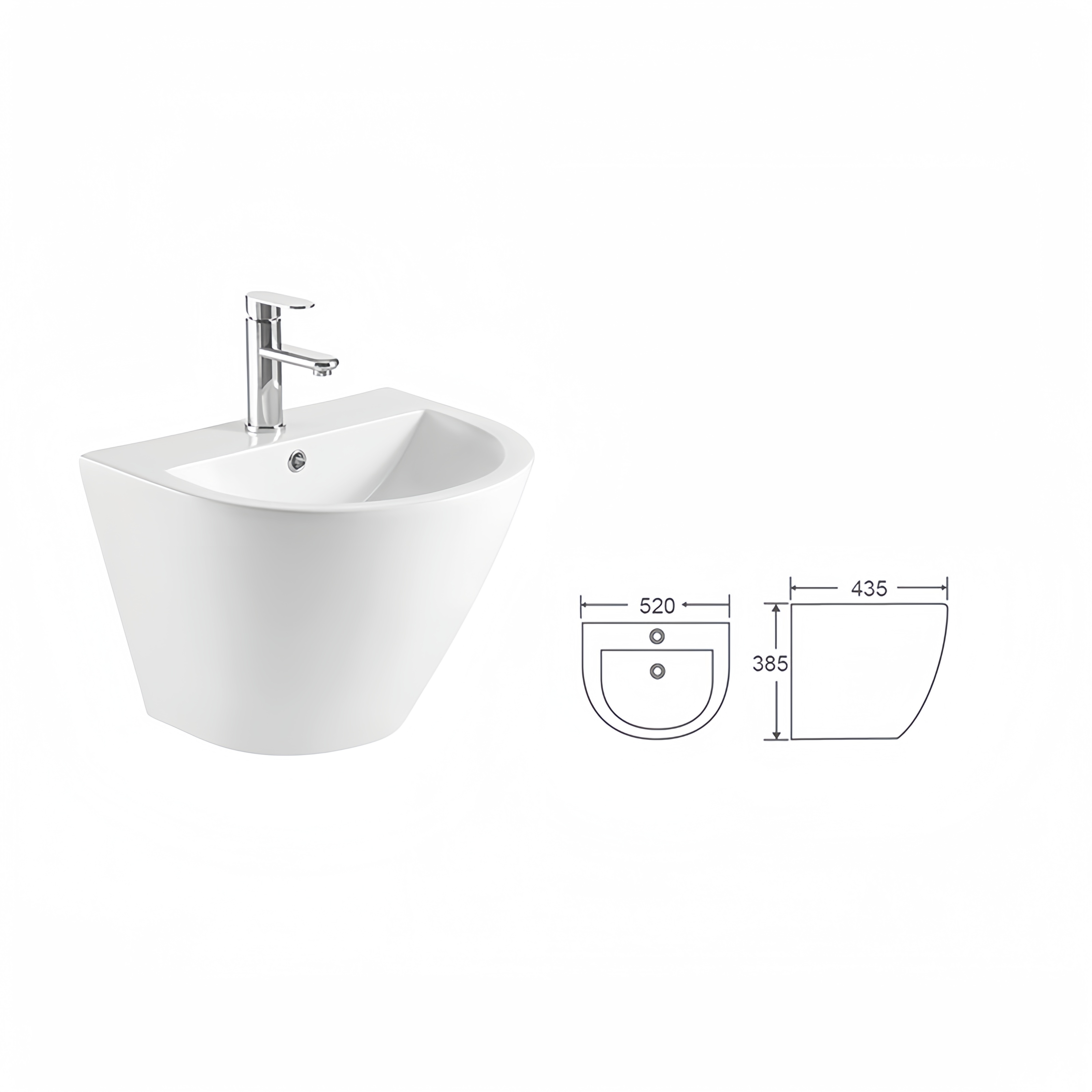 Slowly Toilet Seat Cover Pedestal Hand Wash Basin for Fancy Dining Room 680x370x830mm