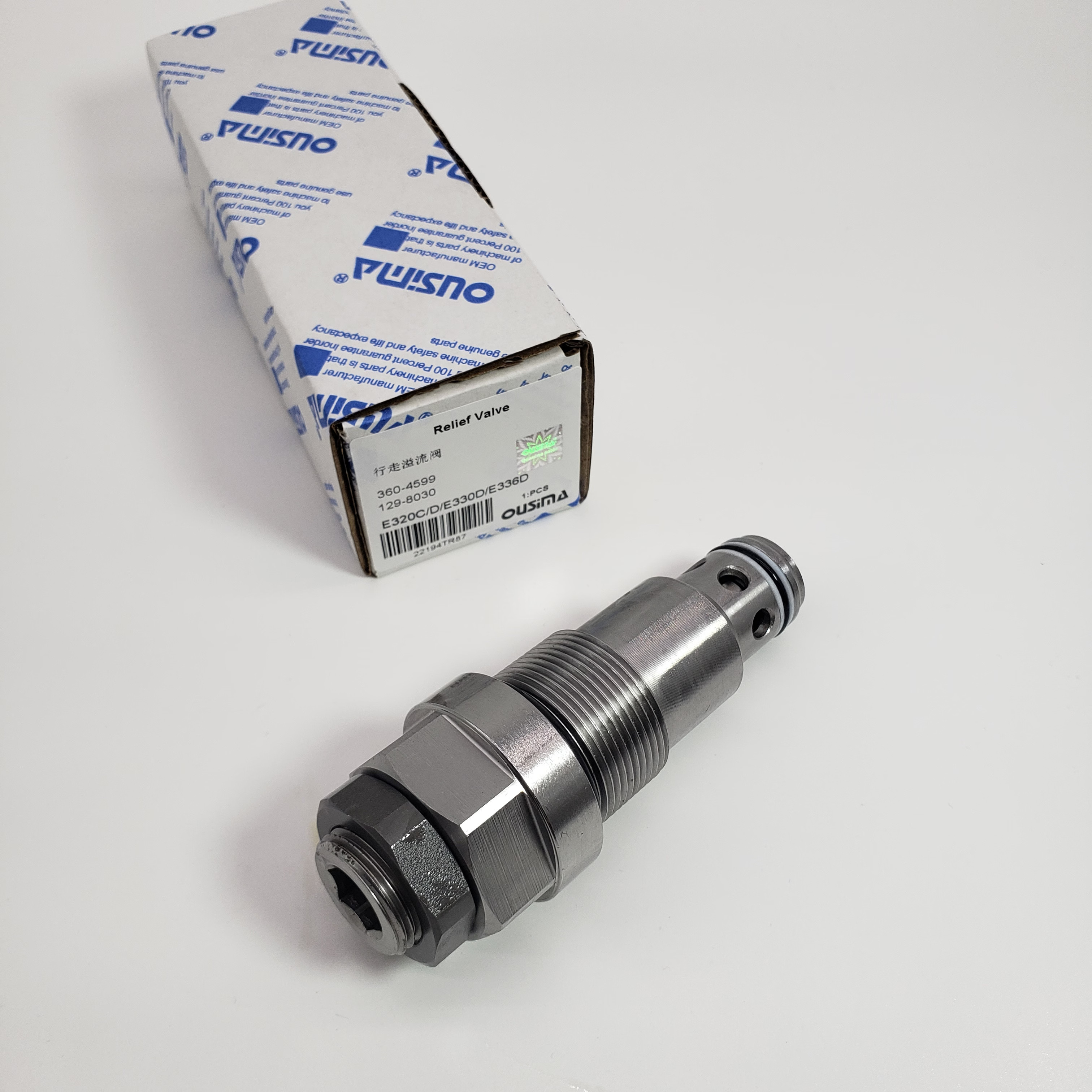 Hydraulic Pump Relief Valve 360-4599 129-8030 For CAT 320C 320D GC 325C 330D