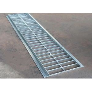 Hot Dipped Galvanized Trench Drain Grate Welding Feature Customized Service