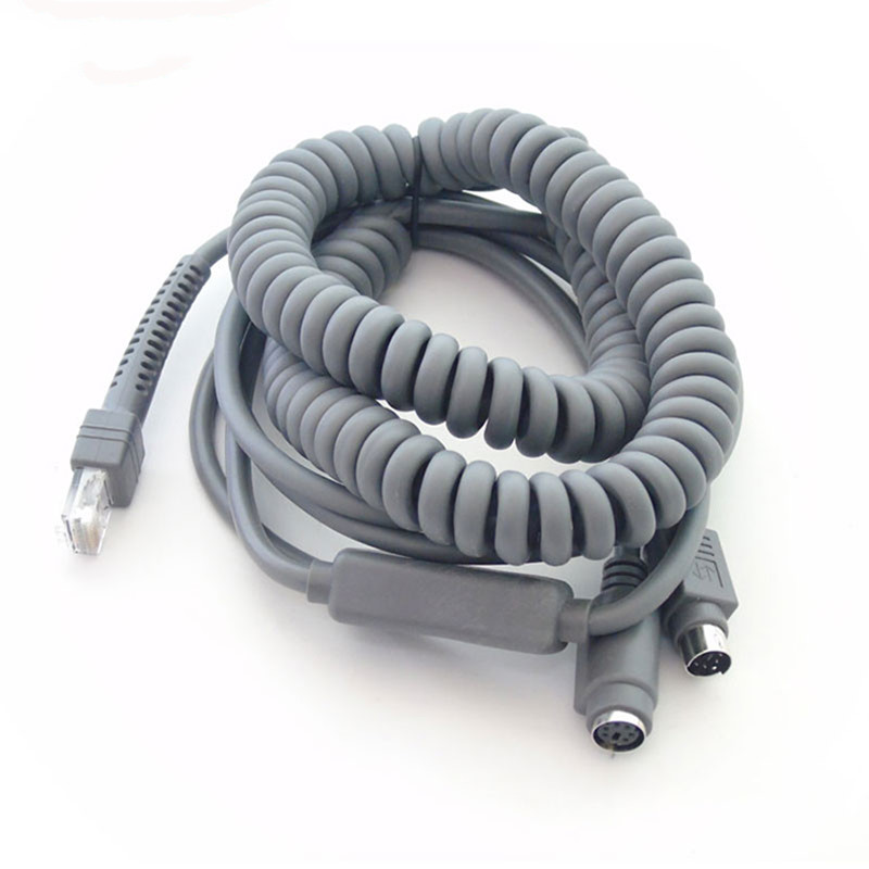 CBA-K01-S10PAR Coiled Data Cable 3m 9.8ft For Symbol Scanner
