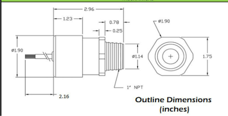 Compact Ultrasonic Transducer Circuit PVC Or Stainless Steel Housing