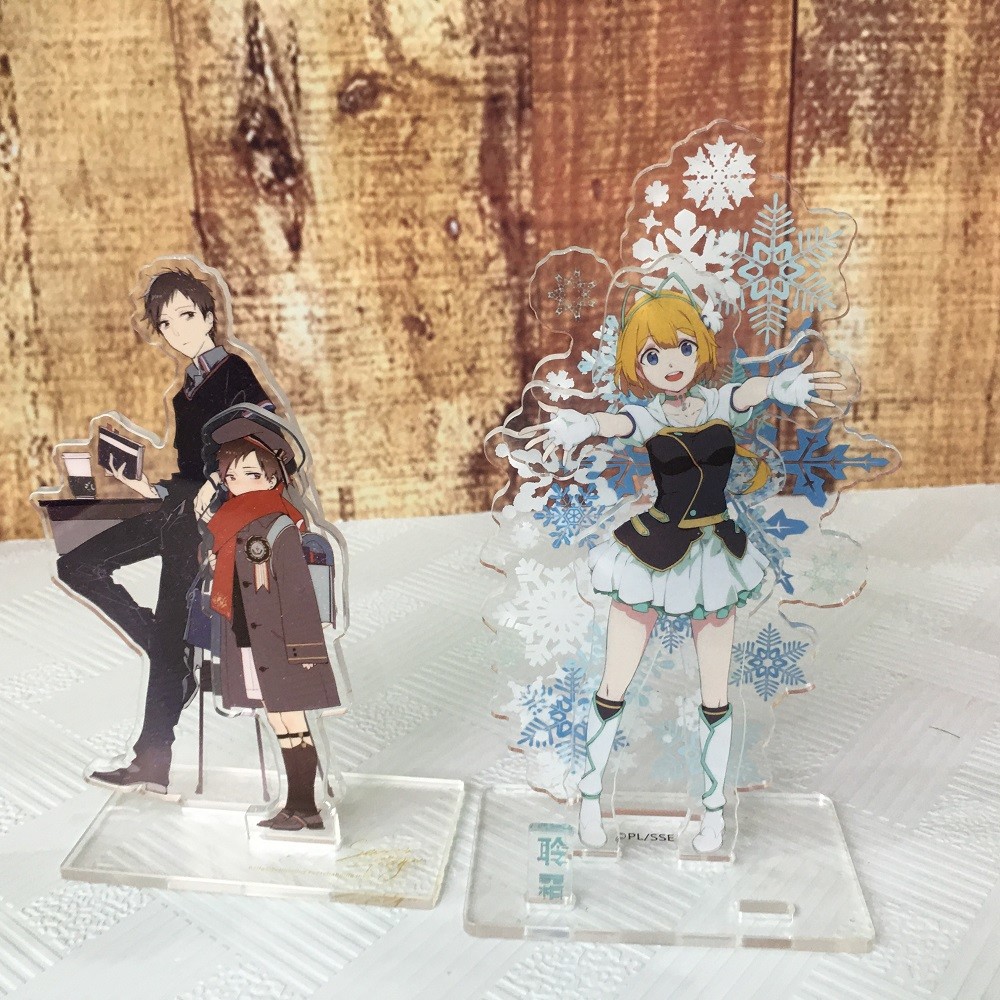 Multicolor Cartoon Character Ornaments Anime Figure Acrylic Stand Up Standee