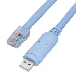 China Industrial Custom Harness Connector USB To RJ45 To 8P8C Crystal Head To RS232 Serial Port Switch Control Cable on sale