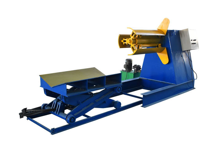 11kw 380v Automatic Hydraulic Decoiler Machine For Sheet Metal Unwinding
