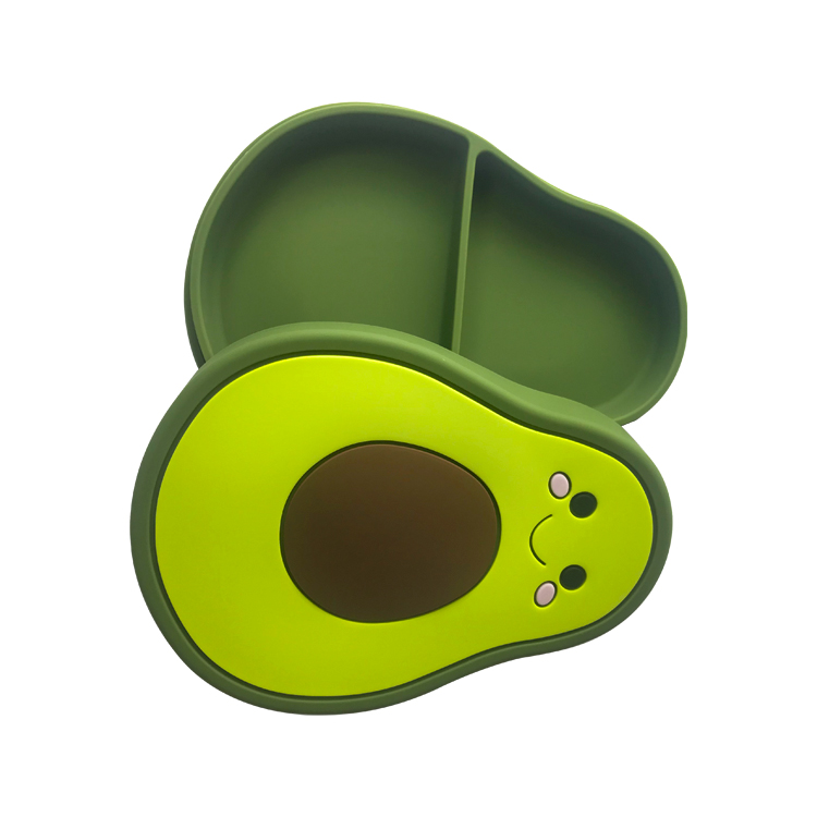 Customized Shape Food Grade Silicone Divided Plates For Babies