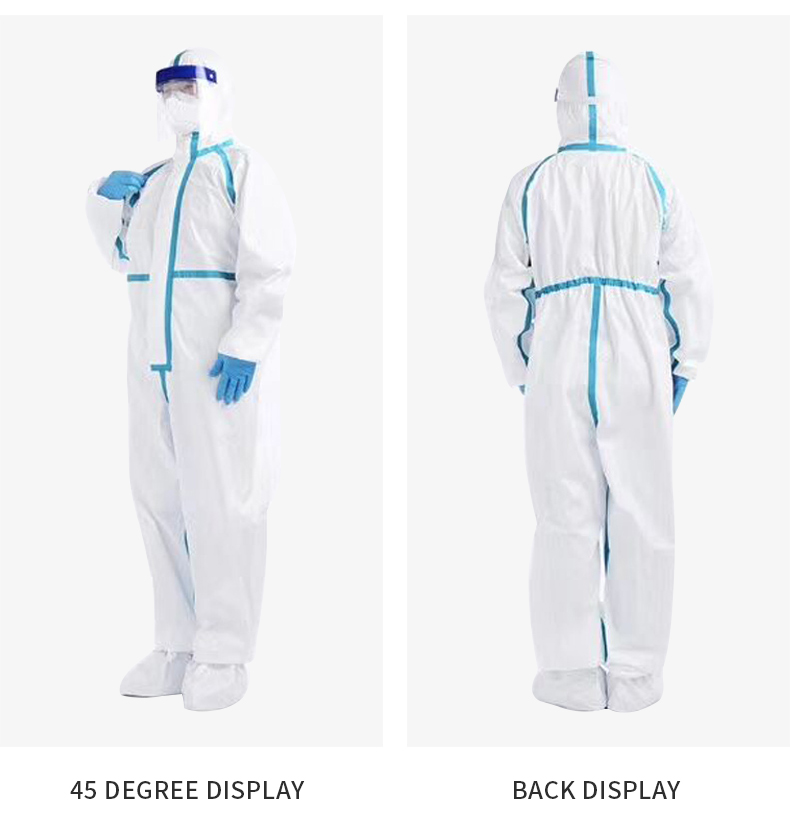 PPE Disposable Protective Full Body Suit Garments Superior Breathable