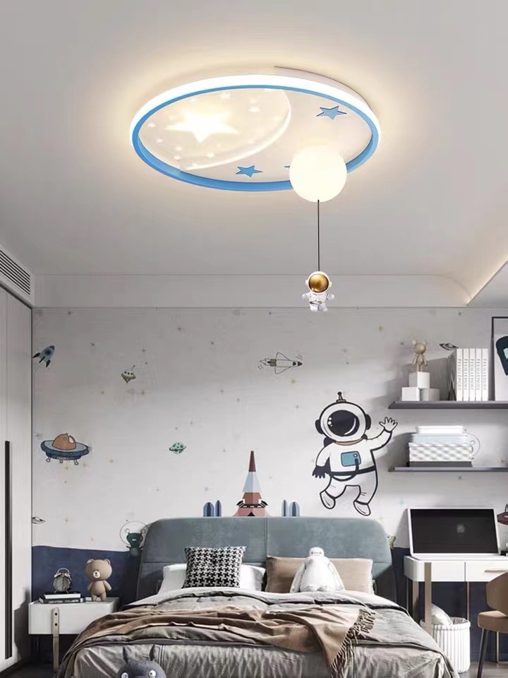 Romantic Kids Children Bed Room Pendant Light Colourful Glass Balloon Led Ceiling Lamp