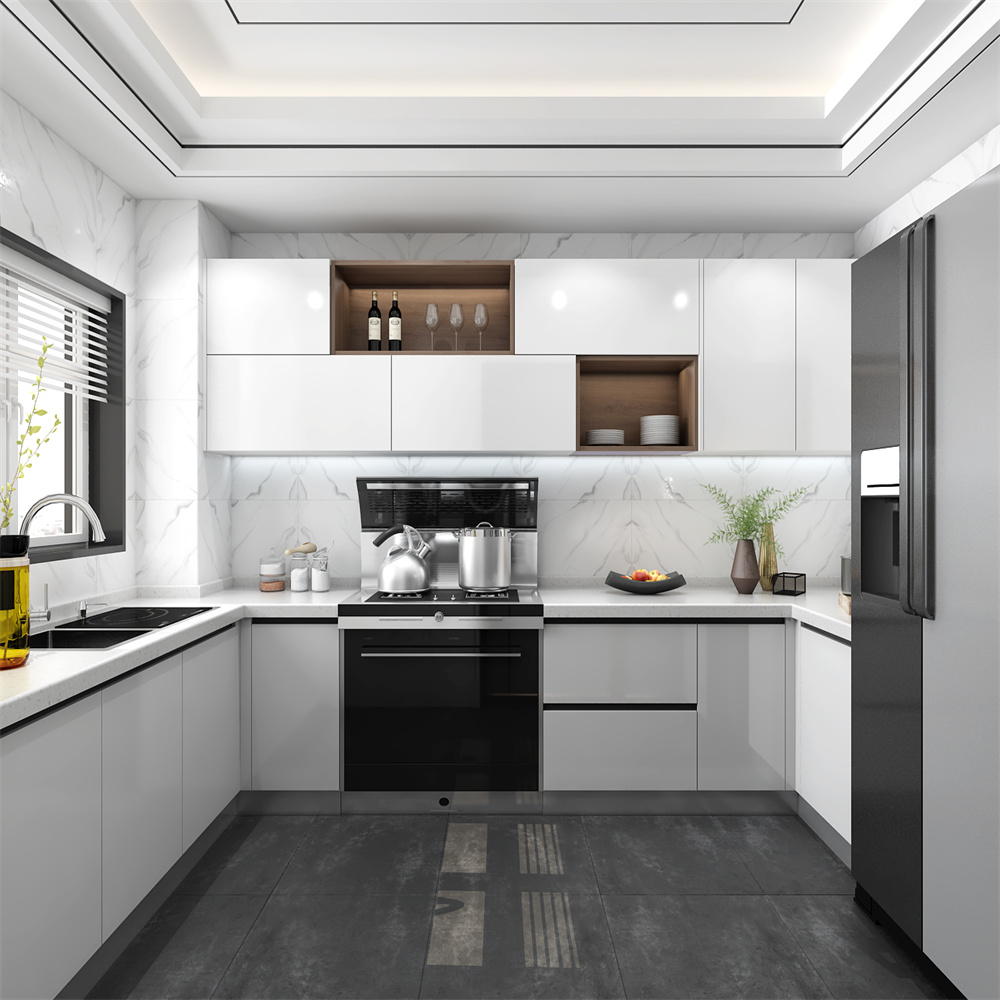 American Kitchen Cabinet Sale Complete Furniture with Particleboard Door Material
