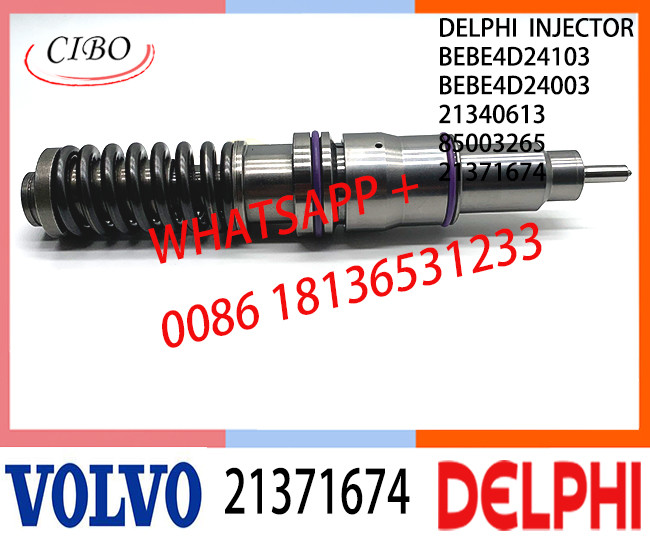 Fuel Diesel Injector 21371674 BEBE4D24103 BEBE4D24003 21340613 85003265 E3.18 for VOL MD13 EURO 4 LOW POWER