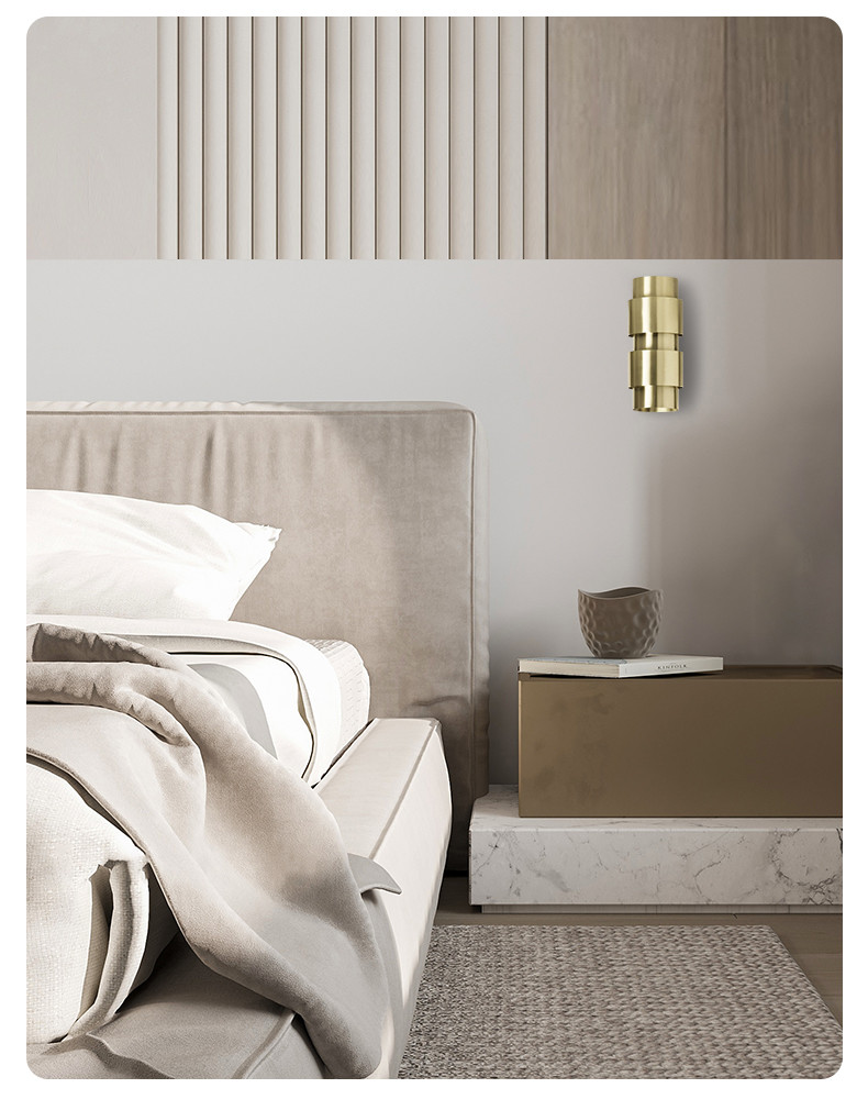 Living Room Simple Wall Lamp for Background Wall Bedroom Model Room,