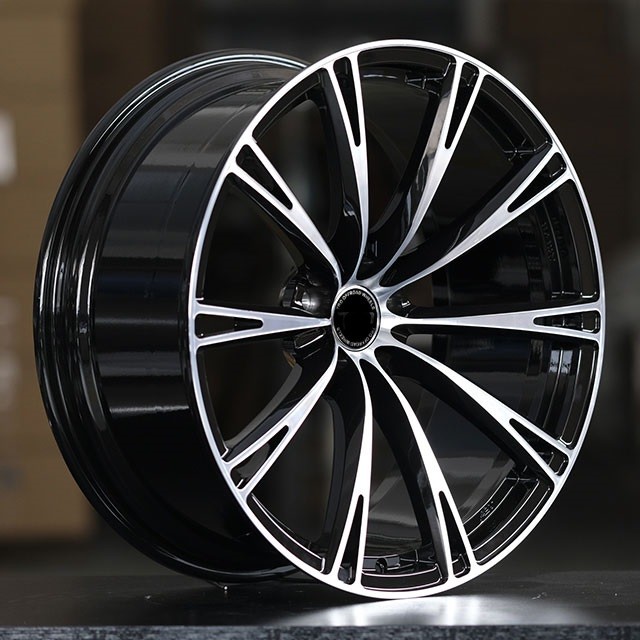 Titanium Machine Face Gloss black 19''20''21''22''forged wheels for Audi Q7