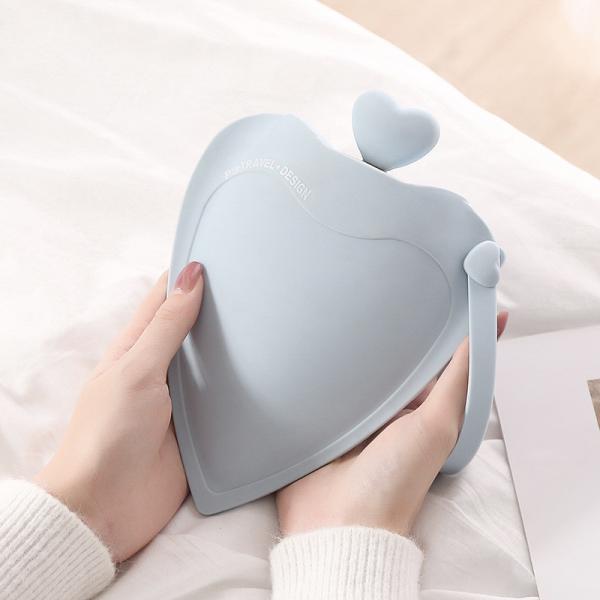 Love Small Silicone Hot Water Bottle Bag With Knited Cover For Pain Relief Waist